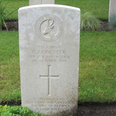 COETSER G.J. -1918
