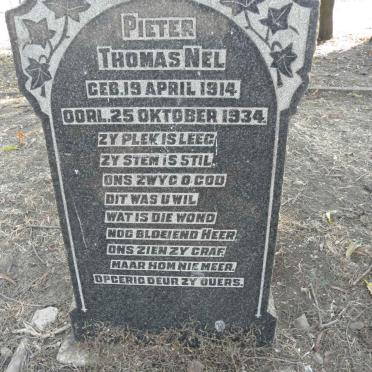 NEL Pieter Thomas 1914-1934