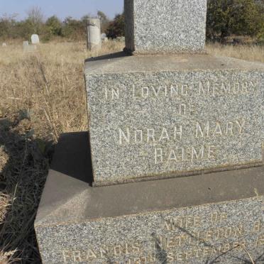 BALME Norah Mary -195?