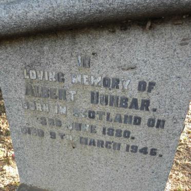 DUNBAR Albert 1880-1946