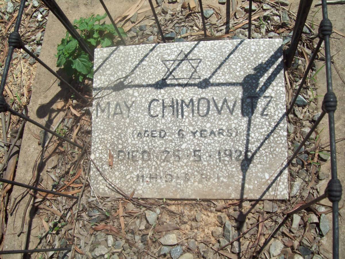 CHIMOWITZ May -1920