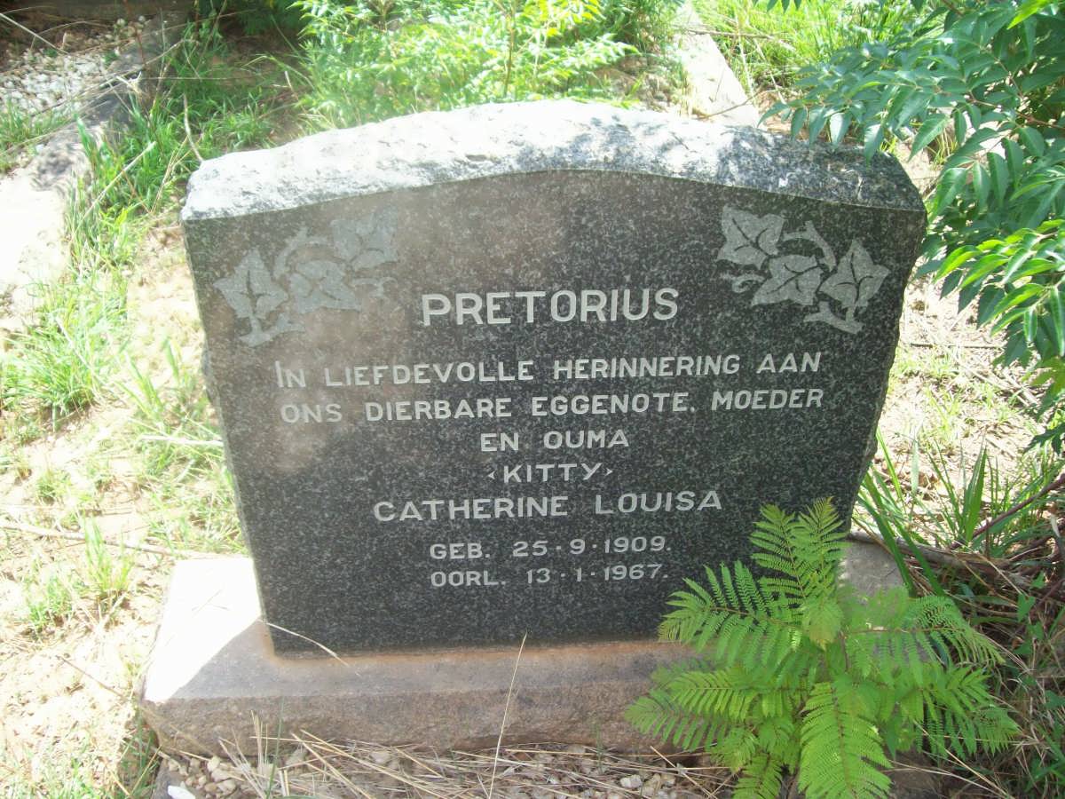 PRETORIUS Catherine Louisa 1909-1967