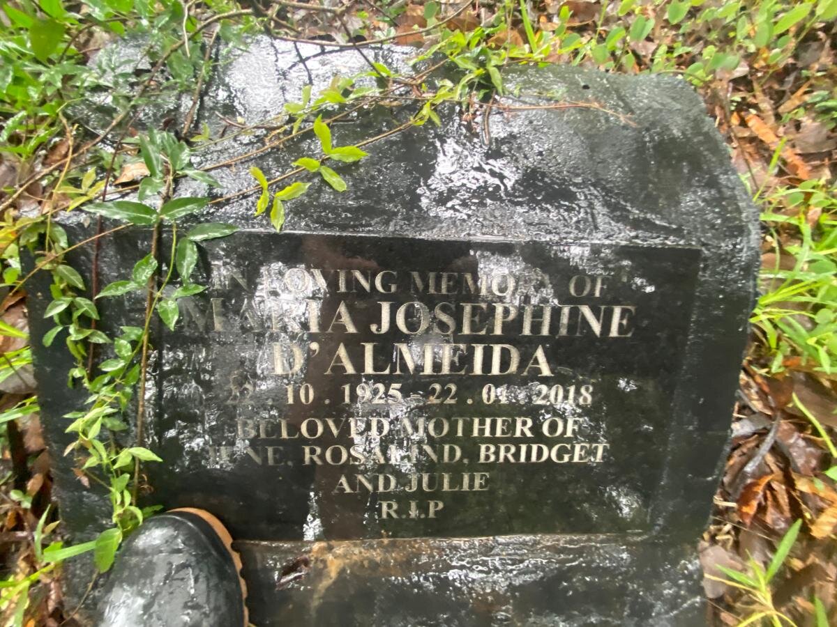 D'ALMEIDA Maria Josephine 1925-2018