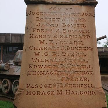 4a. Gwelo War Memorial, Victims