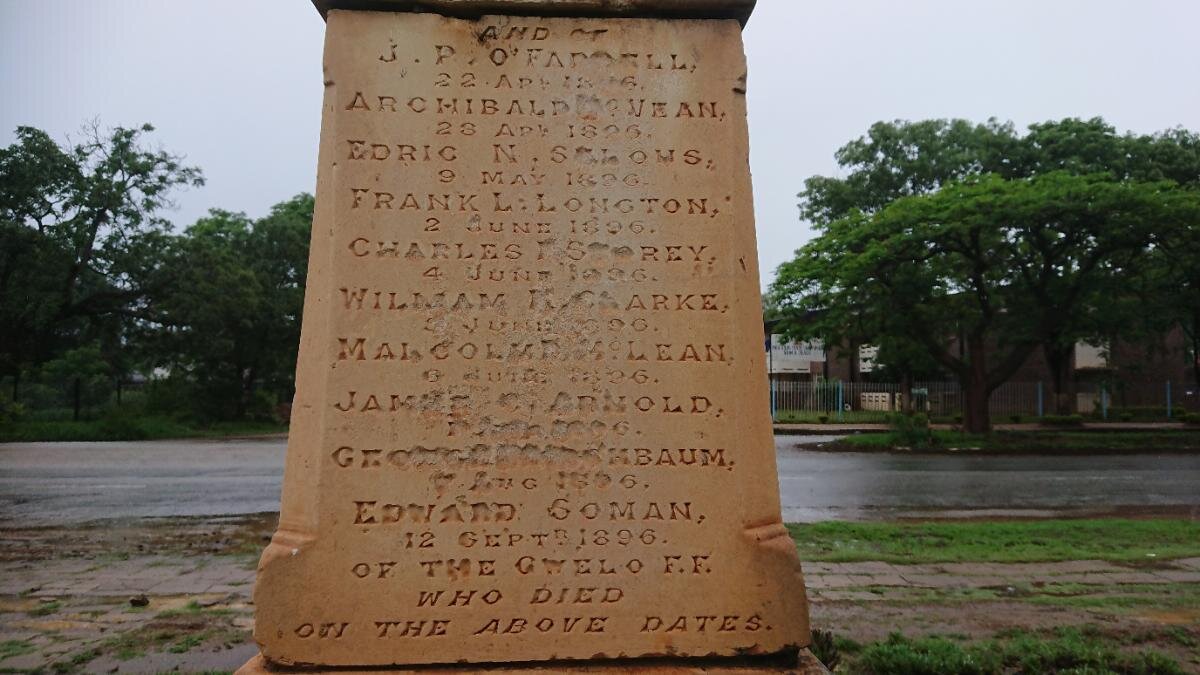 2a. Gwelo War Memorial, Victims