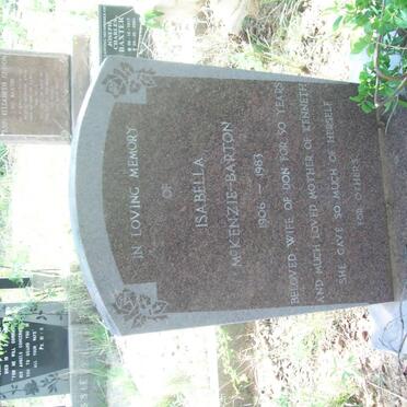 BARTON Isabella, McKenzie 1906-1983