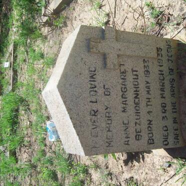 BEZUIDENHOUT Anne Margaret 1933-1935