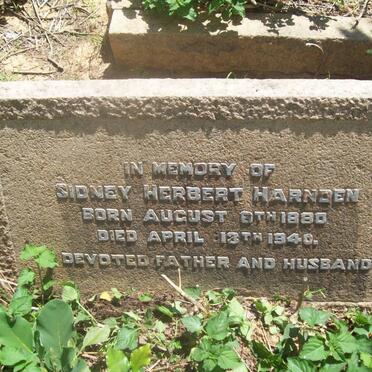 HARNDEN Sidney Herbert -1940