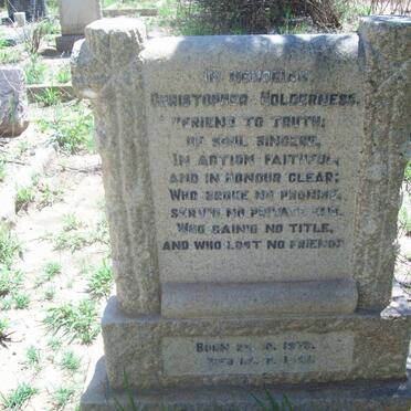 HOLDERNESS Christopher