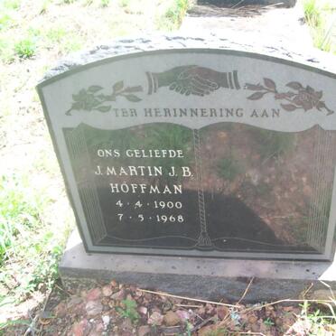 HOFFMAN J. Martin J.B. 1900-1968