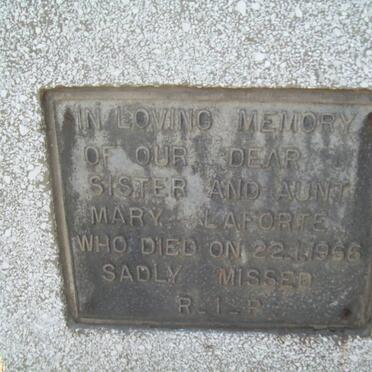 LAFORTE Mary -1956