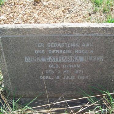 MEYER Anna Catharina nee HUMAN 1871-1954