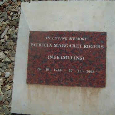 ROGERS Patricia Margaret nee COLLINS 1934-2008