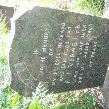 VERMEULEN P.J. 1896-1966