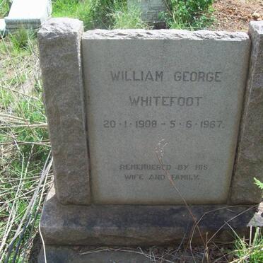 WHITEFOOT William George 1908-1967