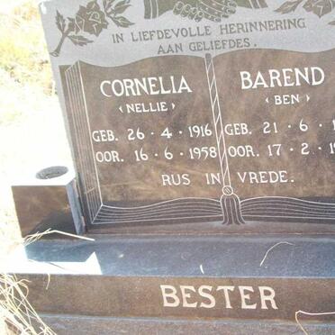 BESTER Barend 1911-1975 &amp; Cornelia 1916-1958