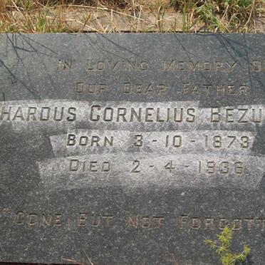 BEZUIDENHOUT Gerhardus Cornelius 1873-1936