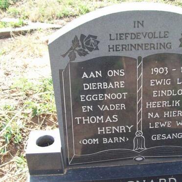 BARNARD Thomas Henry 1903-1975