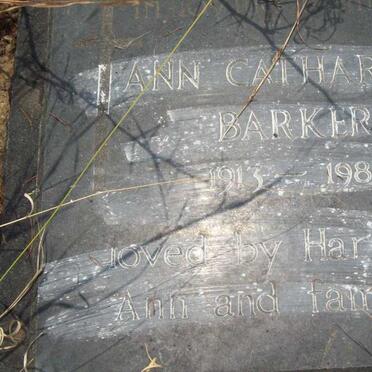 BARKER Ann Catharina 1913-1986