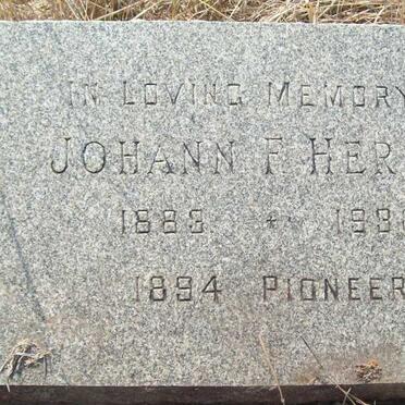 HERBST Johann F. 1889-1936