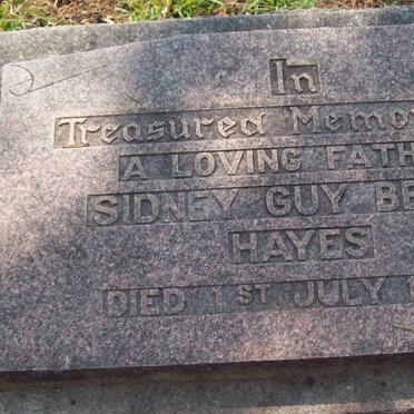 HAYES Sidney Guy Berry -1958