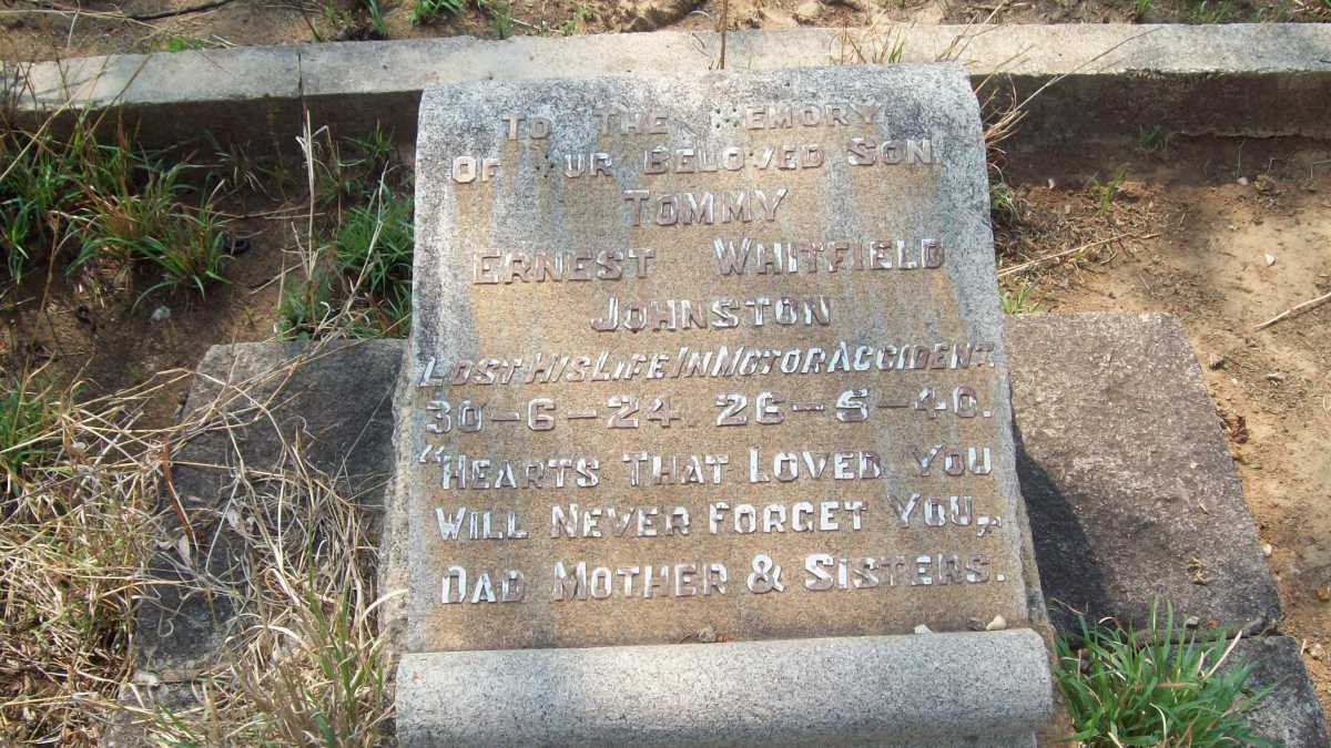 JOHNSTON Ernest Whitfield 1924-1946