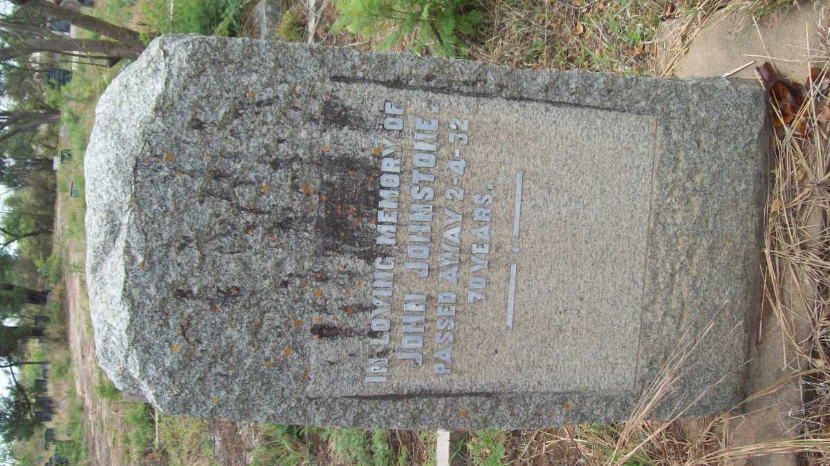 JOHNSTONE John -1932