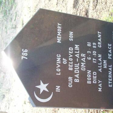 OMAR Badul-Alim 1981-1989