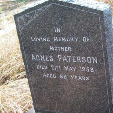 PATERSON Agnes -1958