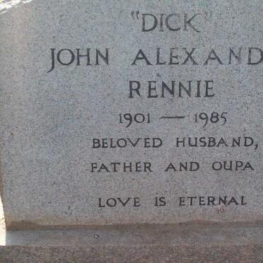 RENNIE John Alexander 1901-1985