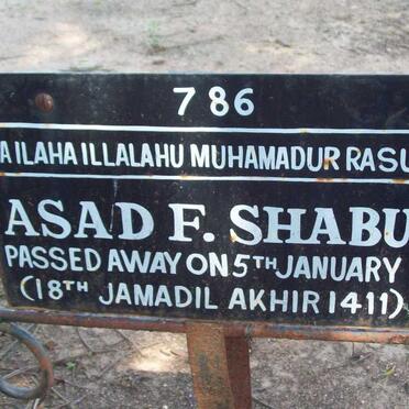 SHABUDIN Asad F. -1991