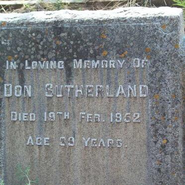 SUTHERLAND Don -1952