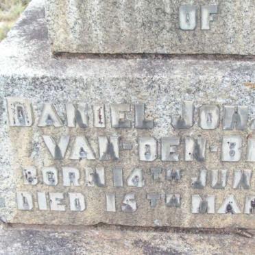 BERGH Daniel Johannas, van den 1875-1931