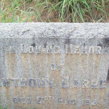 BARRETT Anthony -1934