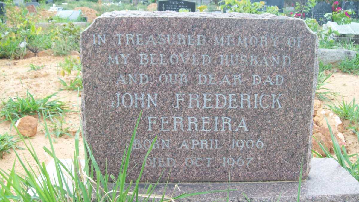 FERREIRA John Frederick 1906-1967