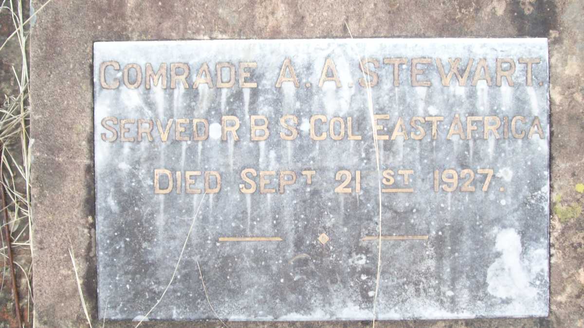 STEWART A.A. -1927