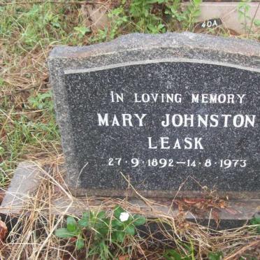 LEASK Mary Johnston 1892-1973