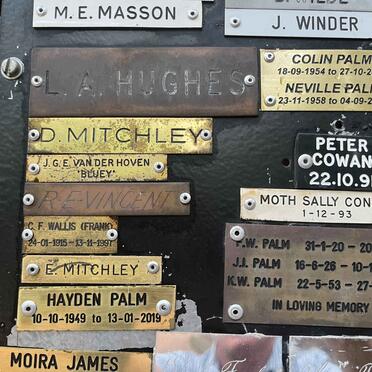 MASON :: HUGHES:: MITCHLEY :: VINCENT :: WALLIS :: PALM :: WINDER :: COWAN :: CONDIE