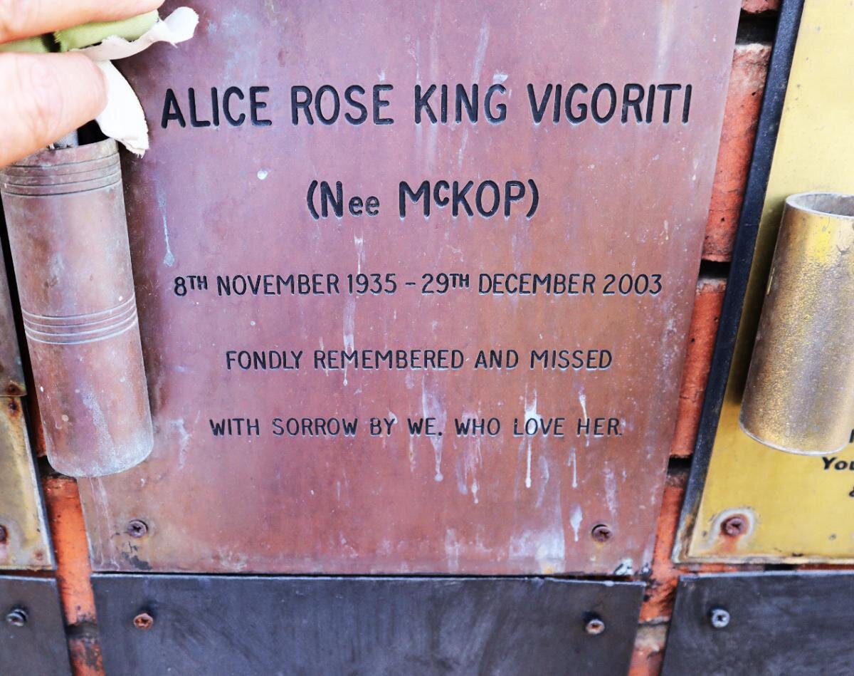 VIGORITI Alice Rose King nee MCKOP 1935-2003