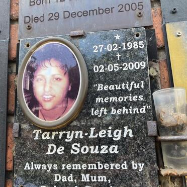 SOUZA Tarryn-Leigh, de 1985-2009