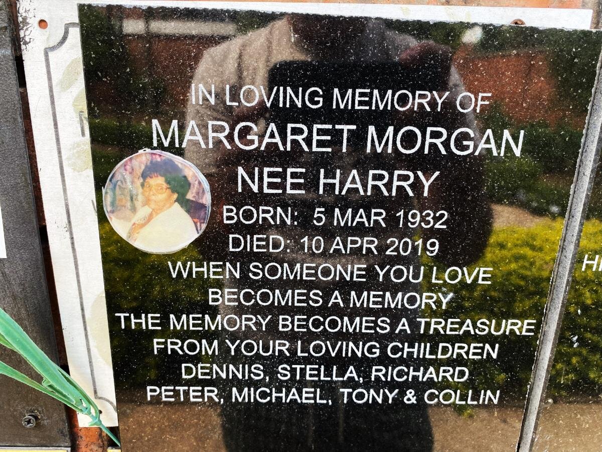MORGAN Margaret nee HARRY 1932-2019