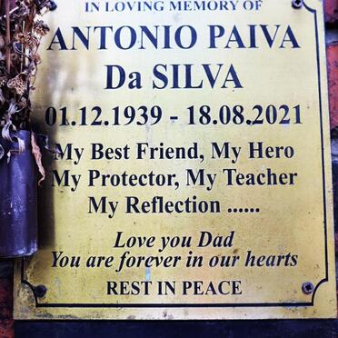 SILVA Antonio Paiva, da 1939-2021