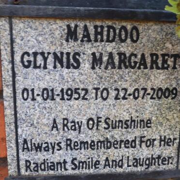 MAHDOO Glynis Margaret 1952-2009