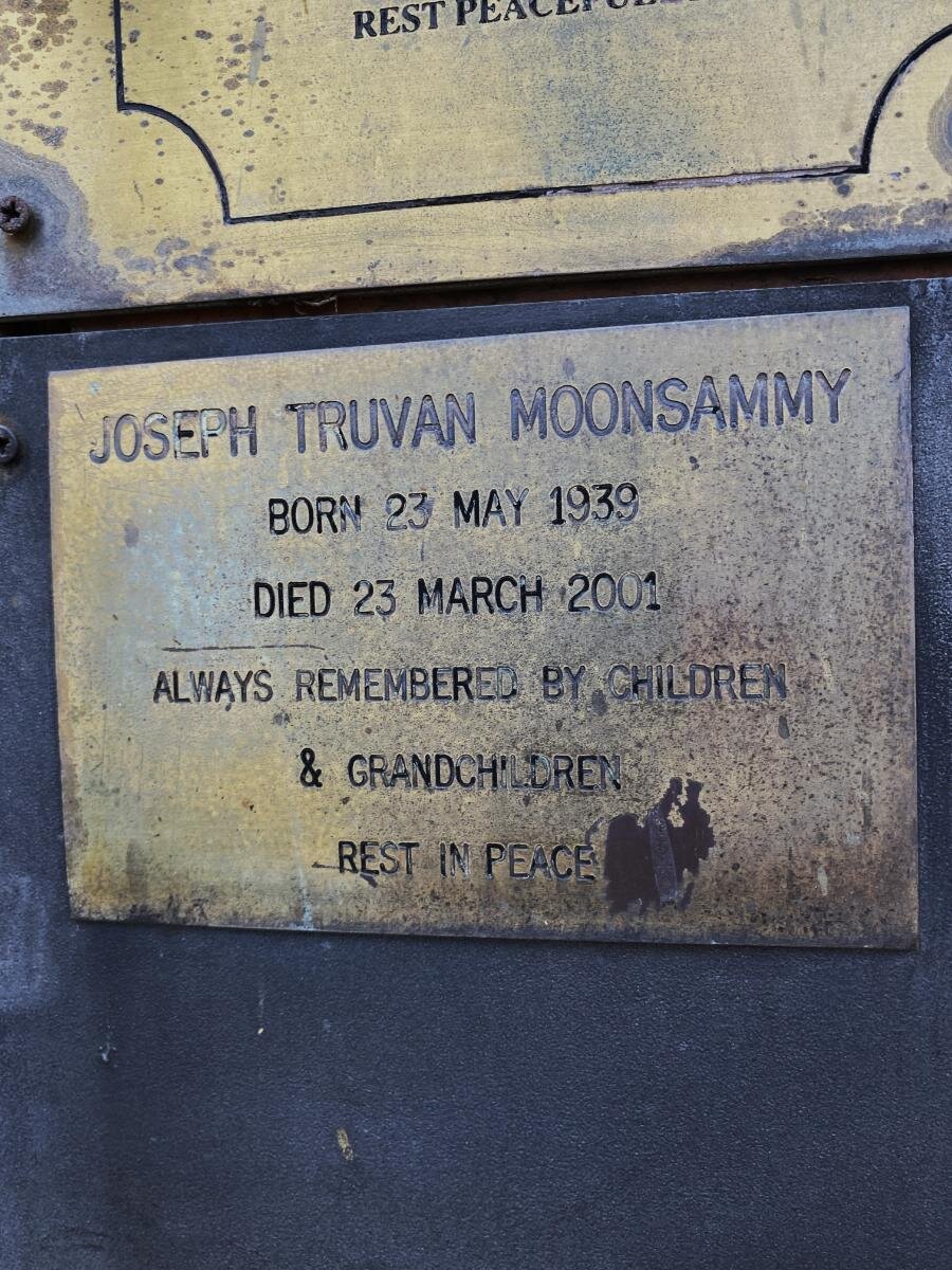 MOONSAMMY Joseph Truvan 1939-2001