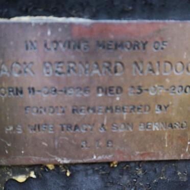 NAIDOO Jack Bernard 1926-2005