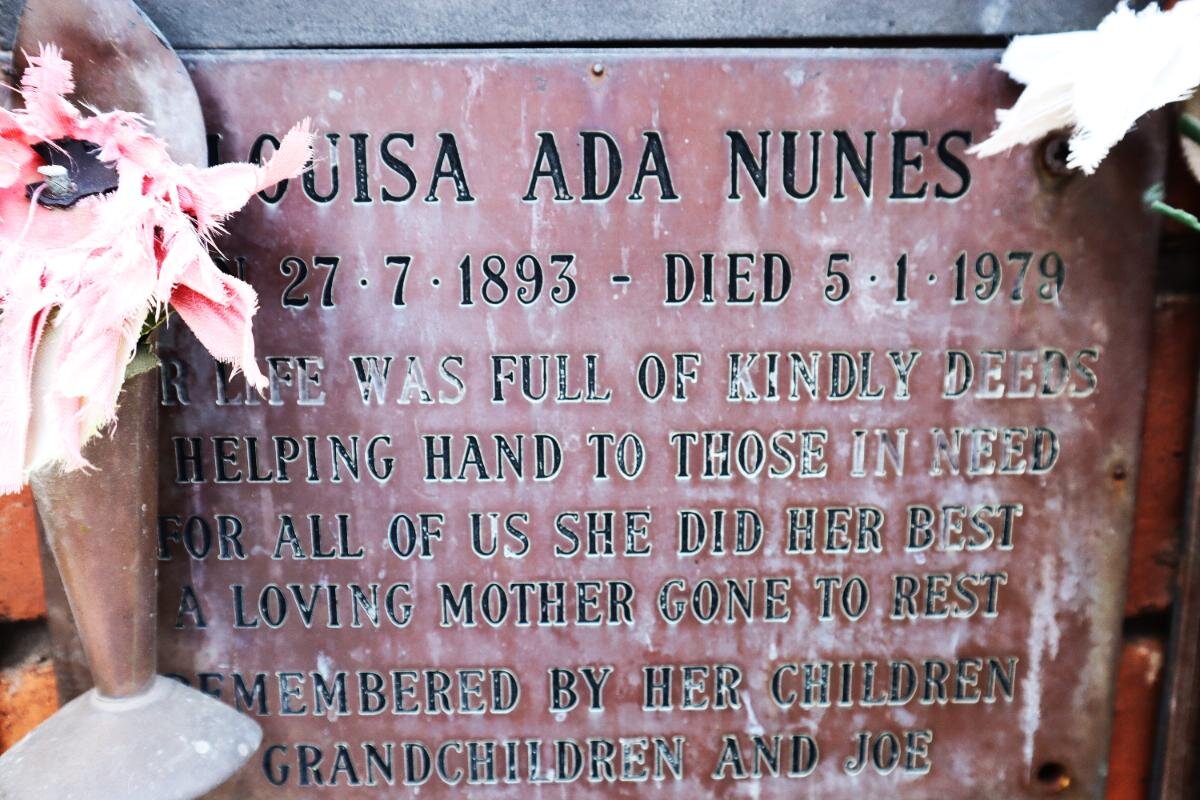 NUNES Louisa Ada 1893-1979