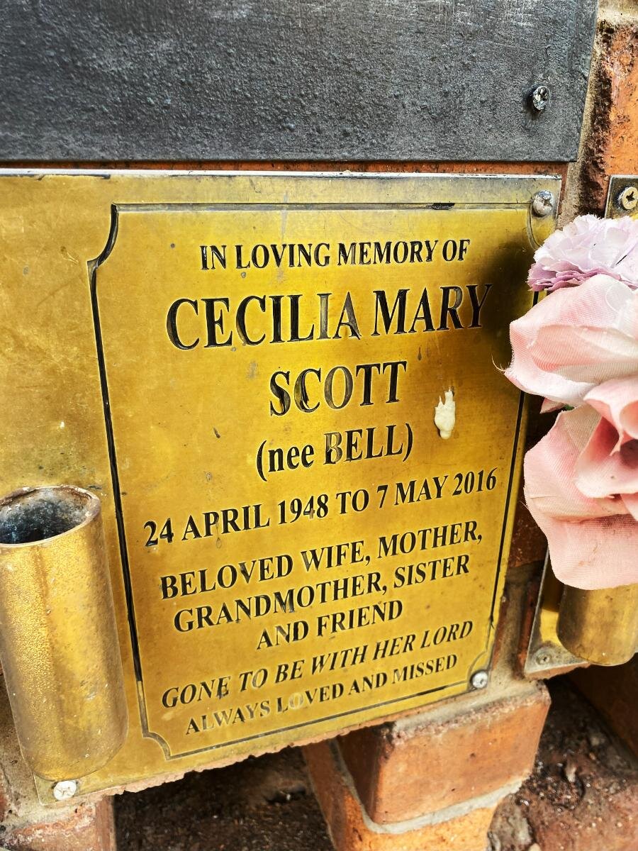 SCOTT Cecelia Mary nee BELL 1948-2016