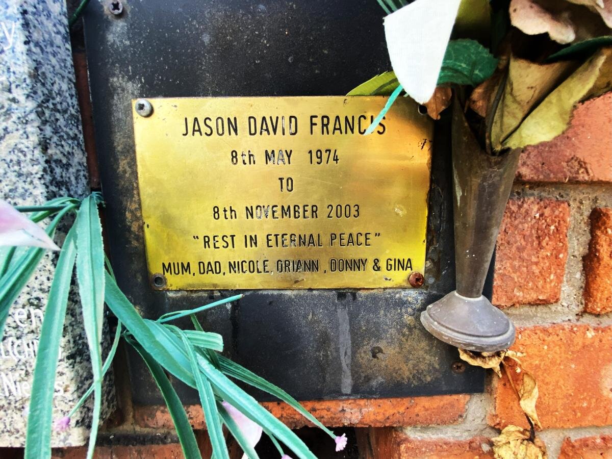 FRANCIS Jason David 1974-2003