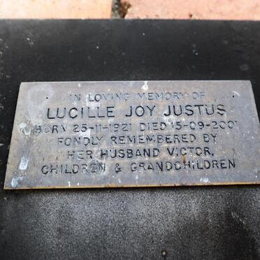 JUSTUS Lucille Joy 1921-2001