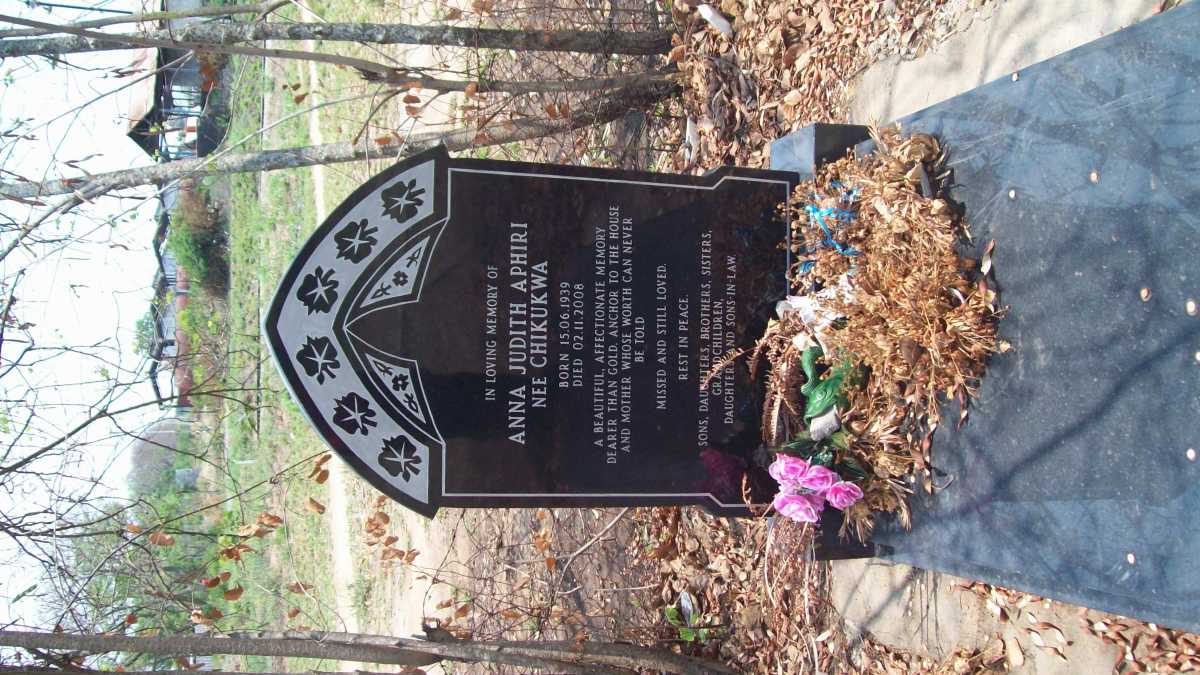 APHIRI  Anna Judith nee CHIKUKWA 1939-2008